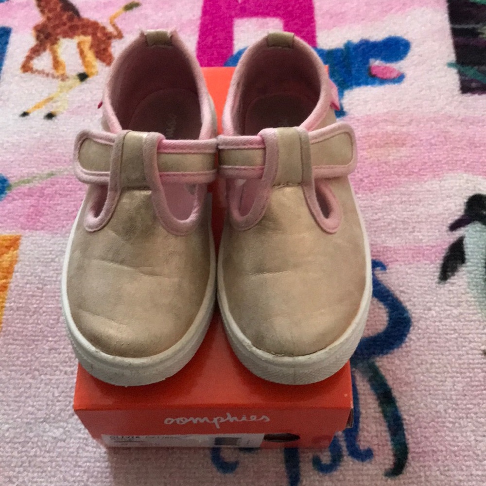 Gold sneakers